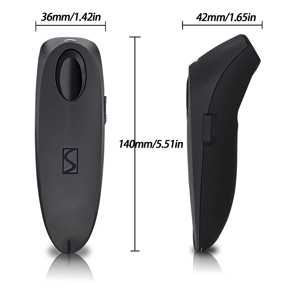 Symcode MJR40 Bluetooth 2 4 ГГц беспроводной 1D сканер штрих кодов экран мобильный платеж