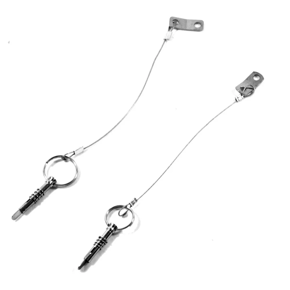 

2 Pcs Boat Marine Stainless Steel 1/4 Inch Quick Release Pin With Lanyard For Boat Bimini Top Deck Hinge Marine Hardware