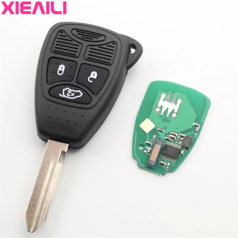 XIEAILI 3 шт. OEM кнопки дистанционный ключ для Chrysler 300C 433 МГц с 46 электронным чипом без