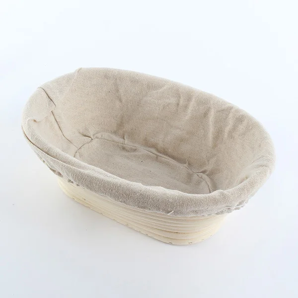 

New Oval Banneton Brotform Cane Bread Dough Proofing Proving Natural Rattan Basket Kitchen Gadgets 259qe