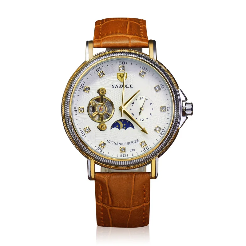 Automatic Watch 2020 Mens Watches Top Brand Luxury Yazole Men Fashion Unique Dress Designer Skeleton reloj hombre | Наручные часы