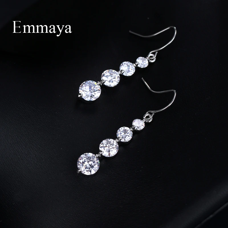 Женские Роскошные серьги EMMAYA с кристаллами циркония винтажные свадебные