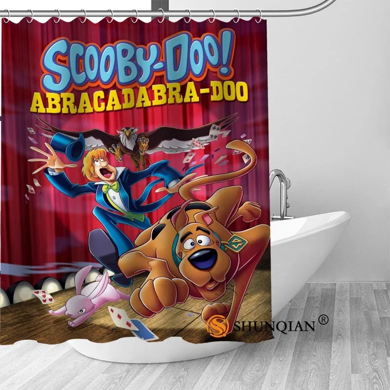Shower Curtain Пользовательские занавески для душа Scooby Doo, занавески для ванной комнаты, высокое качество, полиэстер, занавески для ванной, для дома, отеля, украшения для ванной комнаты - Цвет: Shower Curtain