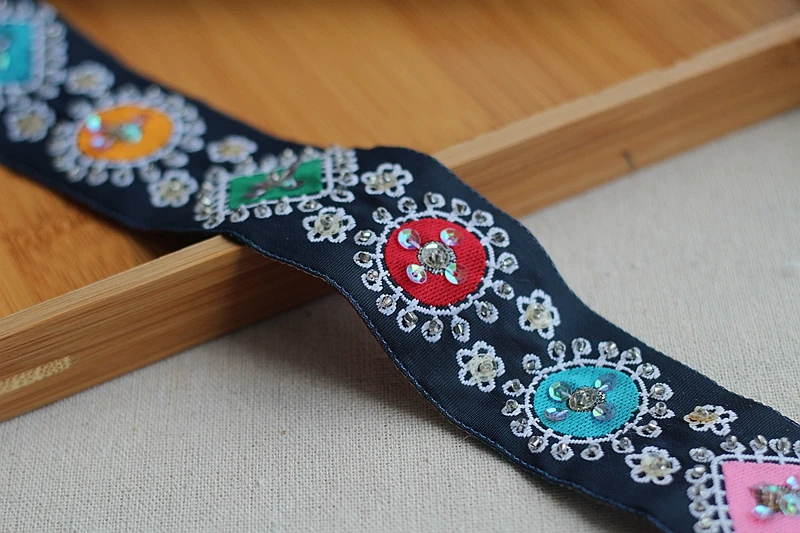 2 ярда темно синего цвета высококачественное свадебное кружевное платье ручной