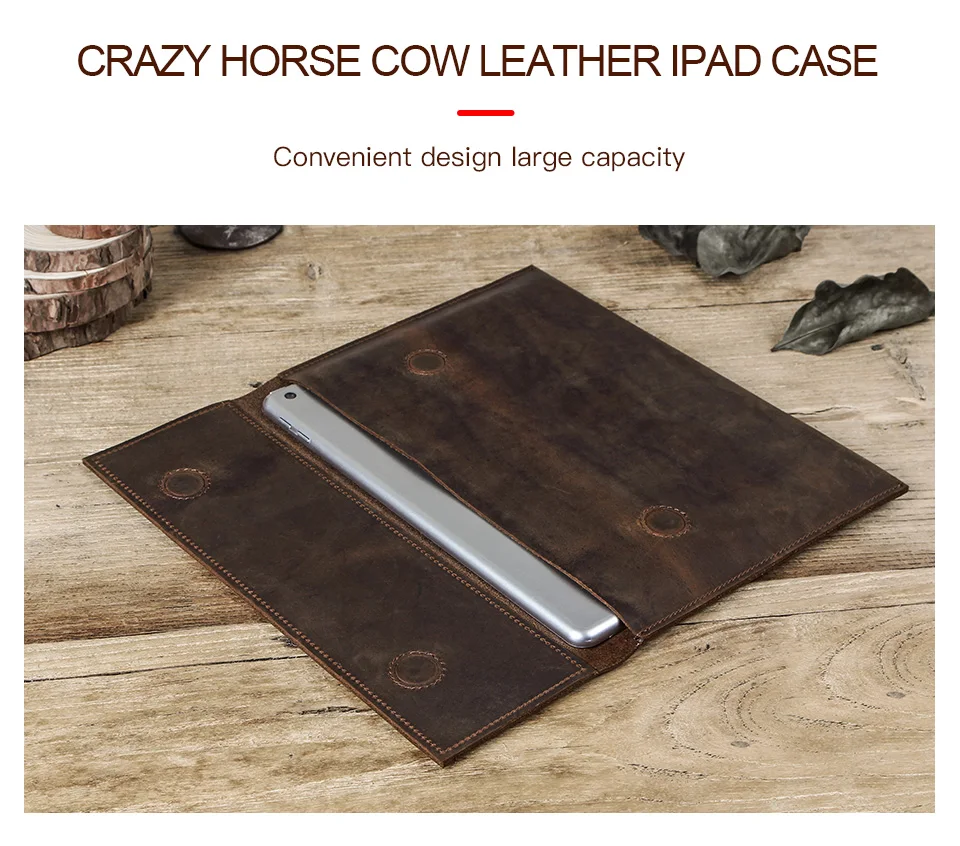 Чехол из натуральной кожи в стиле Ретро Crazy Horse для iPad 9,7 5 6 Air 2 Pro 9,7, защитный чехол на магните