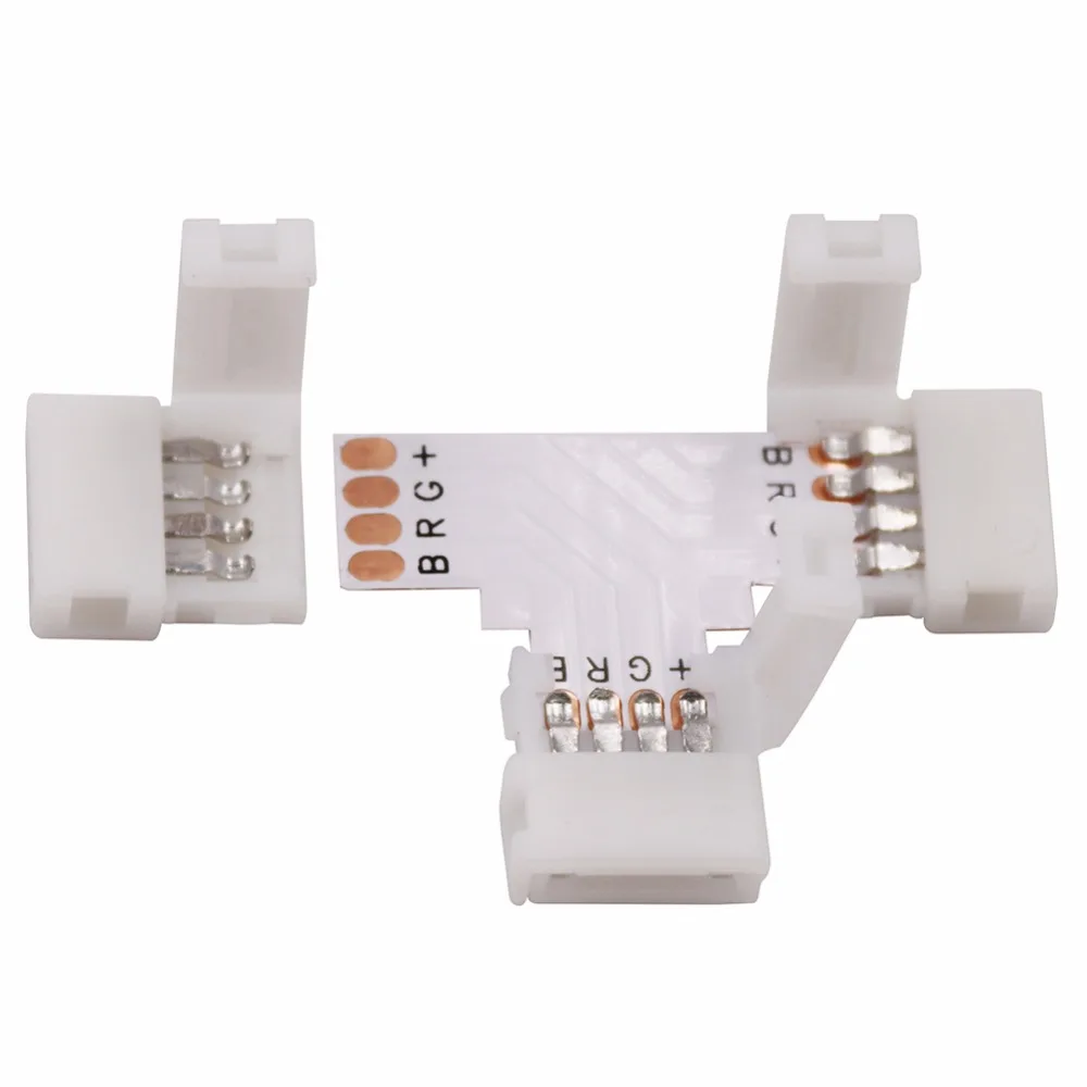 5 шт./лот L T X образный 5-контактный коннектор RGBW для 12 мм PCB 5050 RGBW RGBWW светодиодные полосы света
