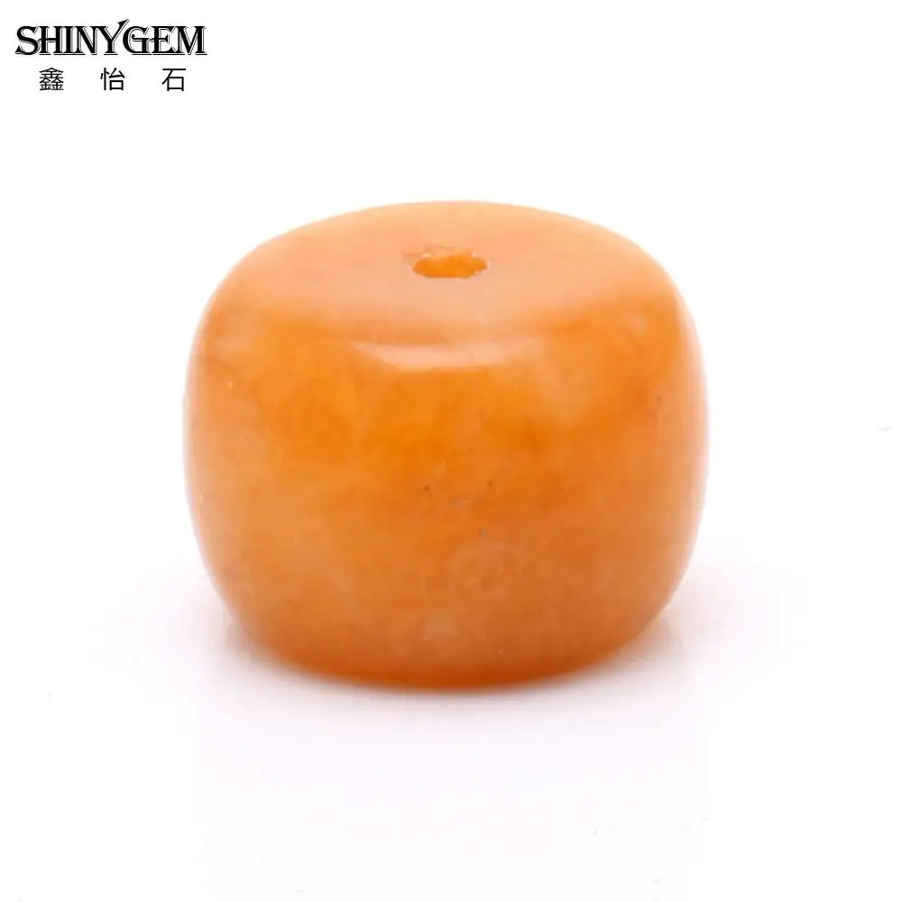 Бусины из желтого нефрита ShinyGem 7*9 мм оптовая продажа маленькие плоские круглые