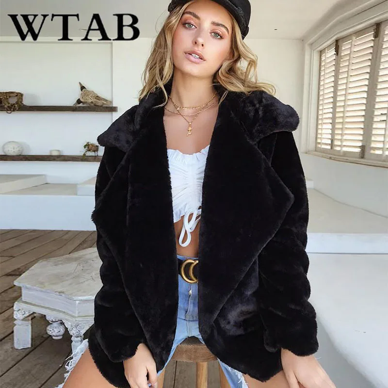 Женская джинсовая куртка WTAB теплая облегающая с отложным воротником и длинными