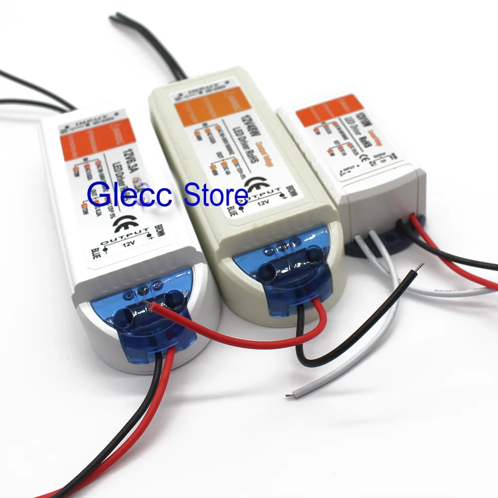 1 шт. DC12V Питание светодиодный драйвер 18 Вт/28 Вт/48 Вт/72 Вт/100W адаптер светильник ing