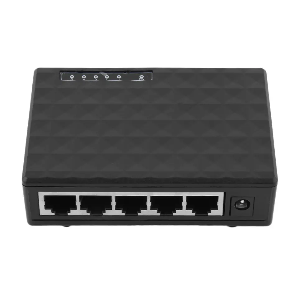 8 шт. 5 портов 10/100 Мбит/с Настольный Ethernet сетевой LAN адаптер питания