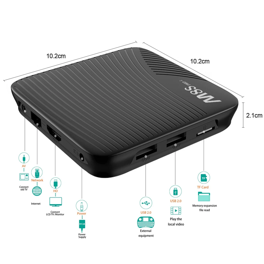 ТВ-приставка Mecool M8S PRO L 50 шт./лот 4K Android 7 1 Голосовое управление 3G RAM DDR3 16G/32G ROM |