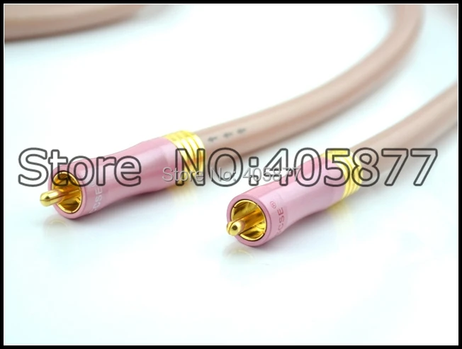 Высокопроизводительный провод OFC соединение RCA с позолоченным штекером 1 м пара
