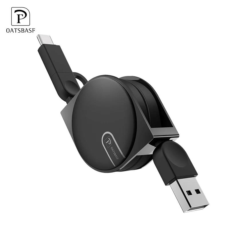 2 в 1 Тип c& все микро-usb для устройств на аndroid синхронизации Зарядное устройство кабель для samsung s9 plus для xiaomi 6x huawei p20 lite Тип c выдвижной кабель
