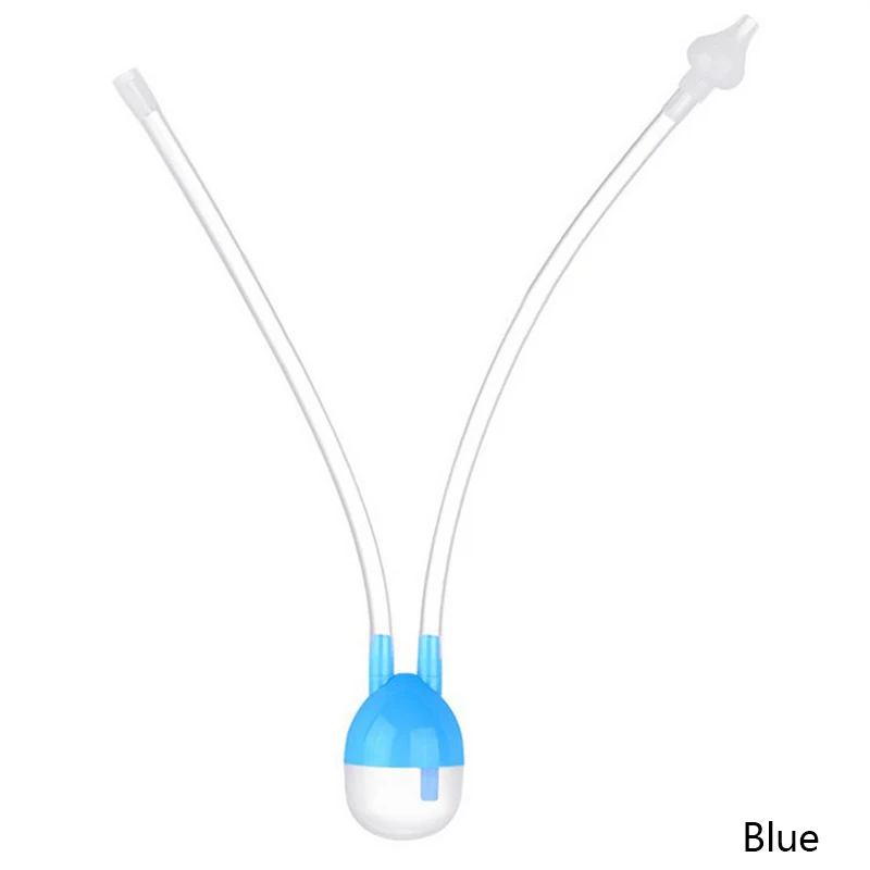 Blue Горячая новинка, вакуумный всасывающий Детский носовой аспиратор, безопасный уход за ребенком, очиститель для носа, infantil, носа, аспиратор, носовая - Цвет: Blue