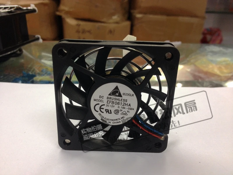 Совершенно новый тонкий охлаждающий вентилятор DELTA EFB0612HA 6010 12В 0.18A 6cmultra