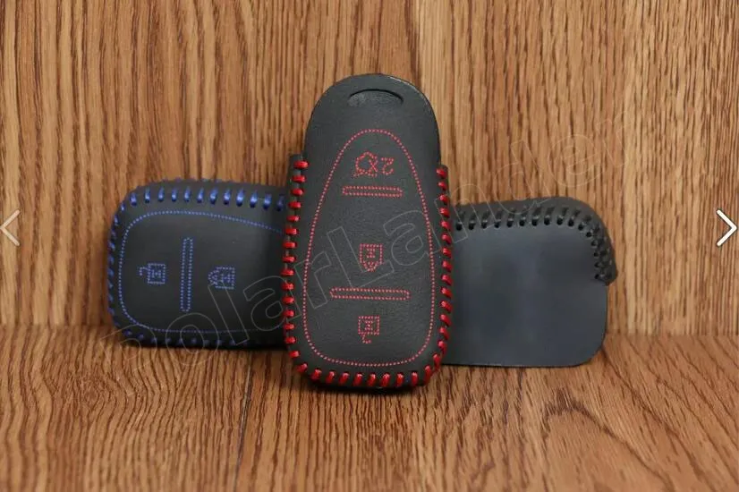 Только красный чехол для автомобильного ключа лучшего качества из натуральной