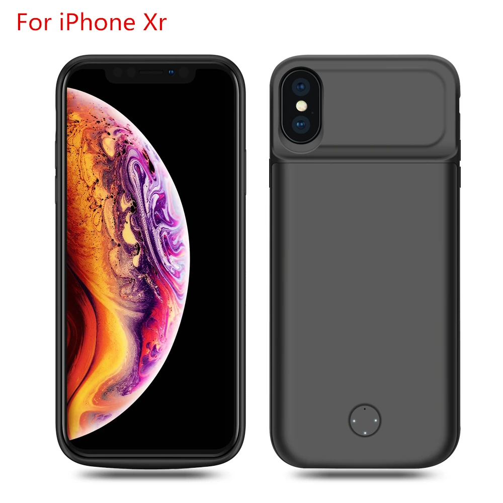 for iPhone Xr Для iPhone SE 5SE 5 5S чехол для зарядного устройства 4000 мАч Внешний внешний аккумулятор Тонкий чехол для телефона для iPhone Xr Xs Max чехол для зарядки - Цвет: for iPhone Xr