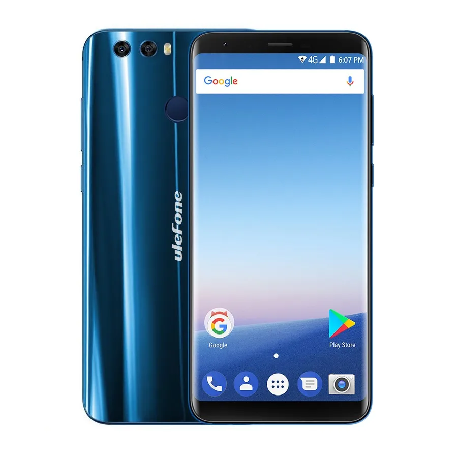 Синий Ulefone Mix 2 5,7 дюймов HD+ 13 МП Две камеры мобильный телефон MTK6737 четырехъядерный Android 7,0 2 ГБ+ 16 Гб отпечатков пальцев 4G смартфон - Цвет: Синий