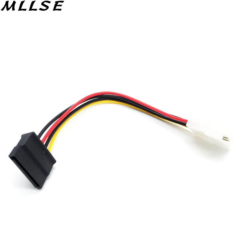 10 шт./лот Serial ATA SATA 4 Pin IDE Molex до 15 HDD адаптер питания кабель жесткого диска Кабель