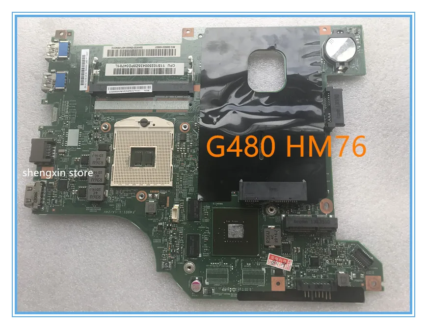 Материнская плата для ноутбука Lenovo G480 системная 48.4WQ01.011 HM76 g480 100%