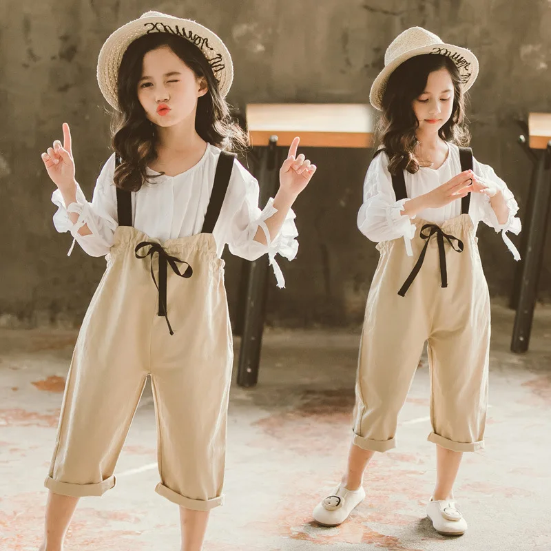 Комплект детской одежды для девочек летний костюм одежда с круглым вырезом детей