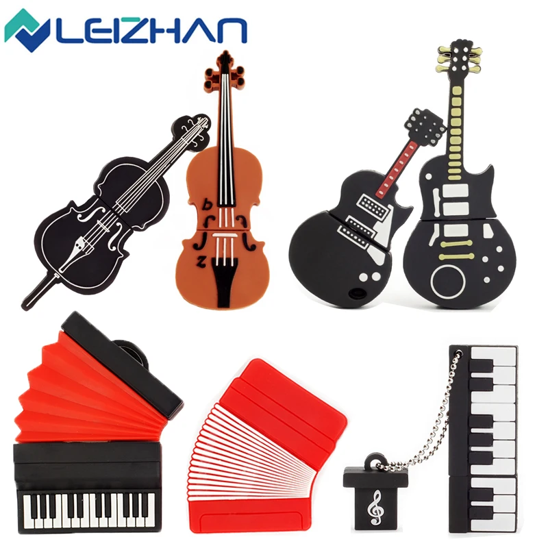 Leizhan usb флэш-накопитель 2.0 музыкальный U stick 64 г флешки 32 накопитель 16 диск памяти 8