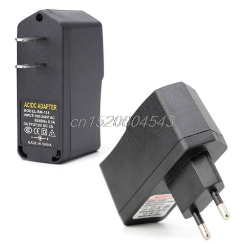 USB импульсный источник питания адаптер зарядное устройство AC 100 240V DC 5V 2A 10W US/EU Plug R02