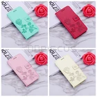 Кожаный чехол-бумажник с тисненым цветком для Samsung Galaxy A3, A5, J1, J3, J5, J7 2016, 2017, J530, J730, EU G530, S7 Edge, S8 Plus, чехол-книжка