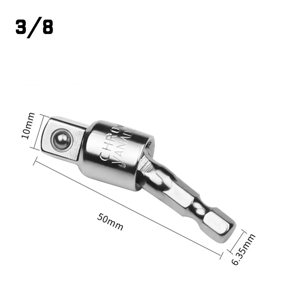 Unique 360 Degree Pneumatic Screwdriver Electric Wrench Hex Handle Head Sleeve Conversion Tool Connect Rod Socket Adapter Drive |