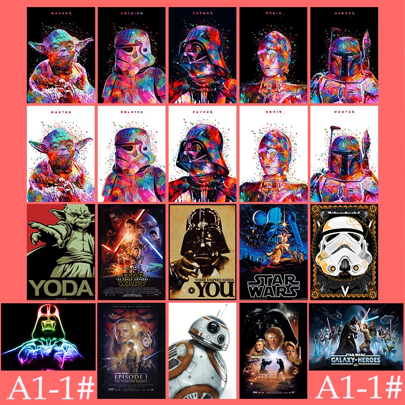 A1-1# Star Wars 20/шт ПВХ серия стикер домашний декор холодильник стиль стены путешествия чемодан детские игрушки Граффити стикер s