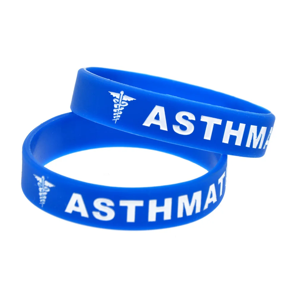 OBH 1 шт. астмой Wristband силикона в малыш Размеры Карамельный цвет выгравированный