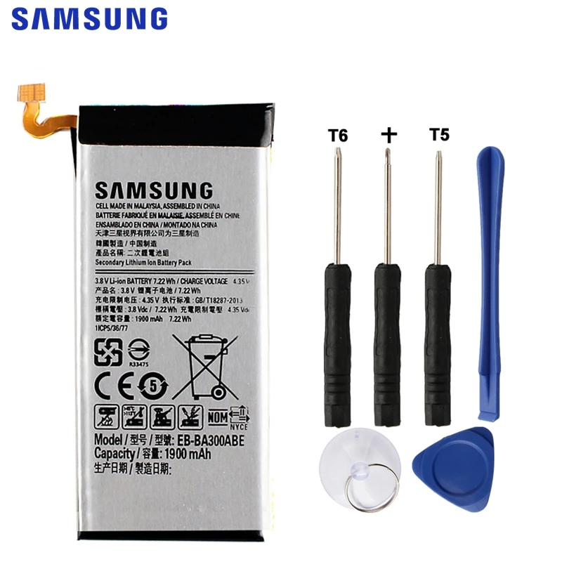 Samung аккумулятор EB-BA300ABE для SAMSUNG GALAXY A3009 A300X A3 A3000 1900 мАч батарея мобильного телефона