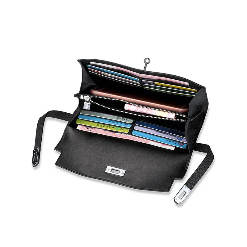 YeeSupSei Длинный кошелек из натуральной кожи известный бренд Роскошный для леди