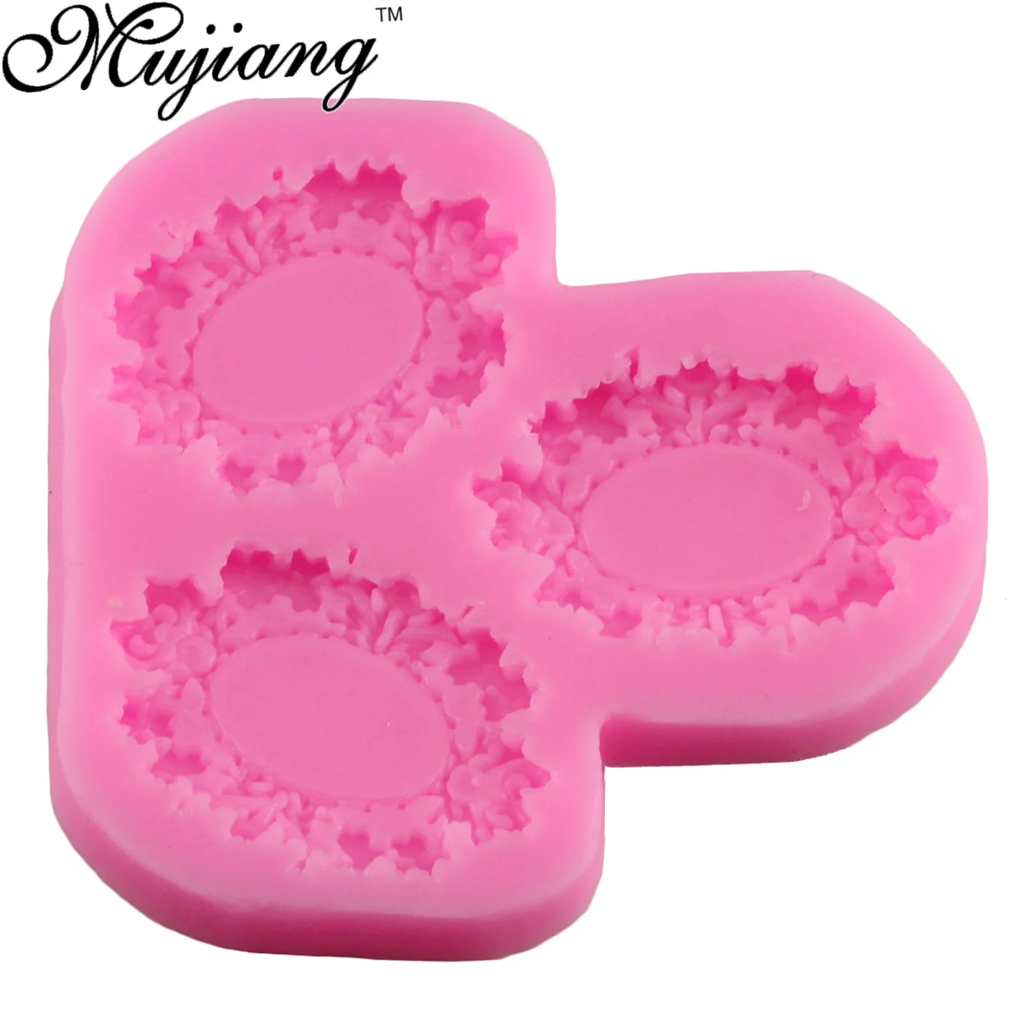 Муцзян рельеф винтажная рама для зеркала выпечки шоколада силиконовые Формы