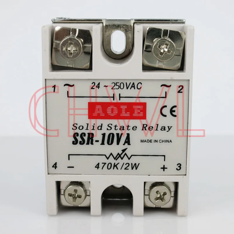 Новейший 1 шт. твердотельный релейный модуль SSR 10VA 10A внешний контрольный
