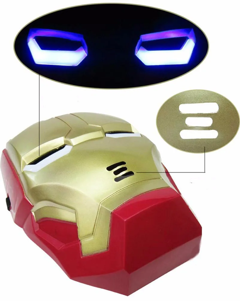 Новинка Лидер продаж Светодиодный светящийся маска супергероя для детей и