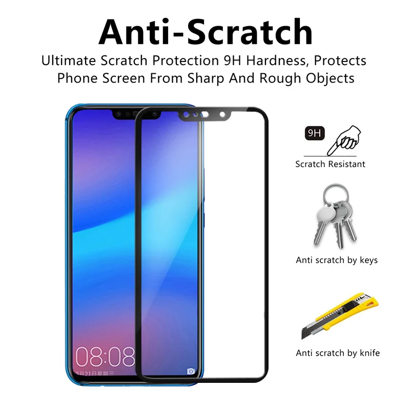 Для huawei p smart 2019 Защитная пленка для экрана на huaweii huavei nova 3i plus защитная из