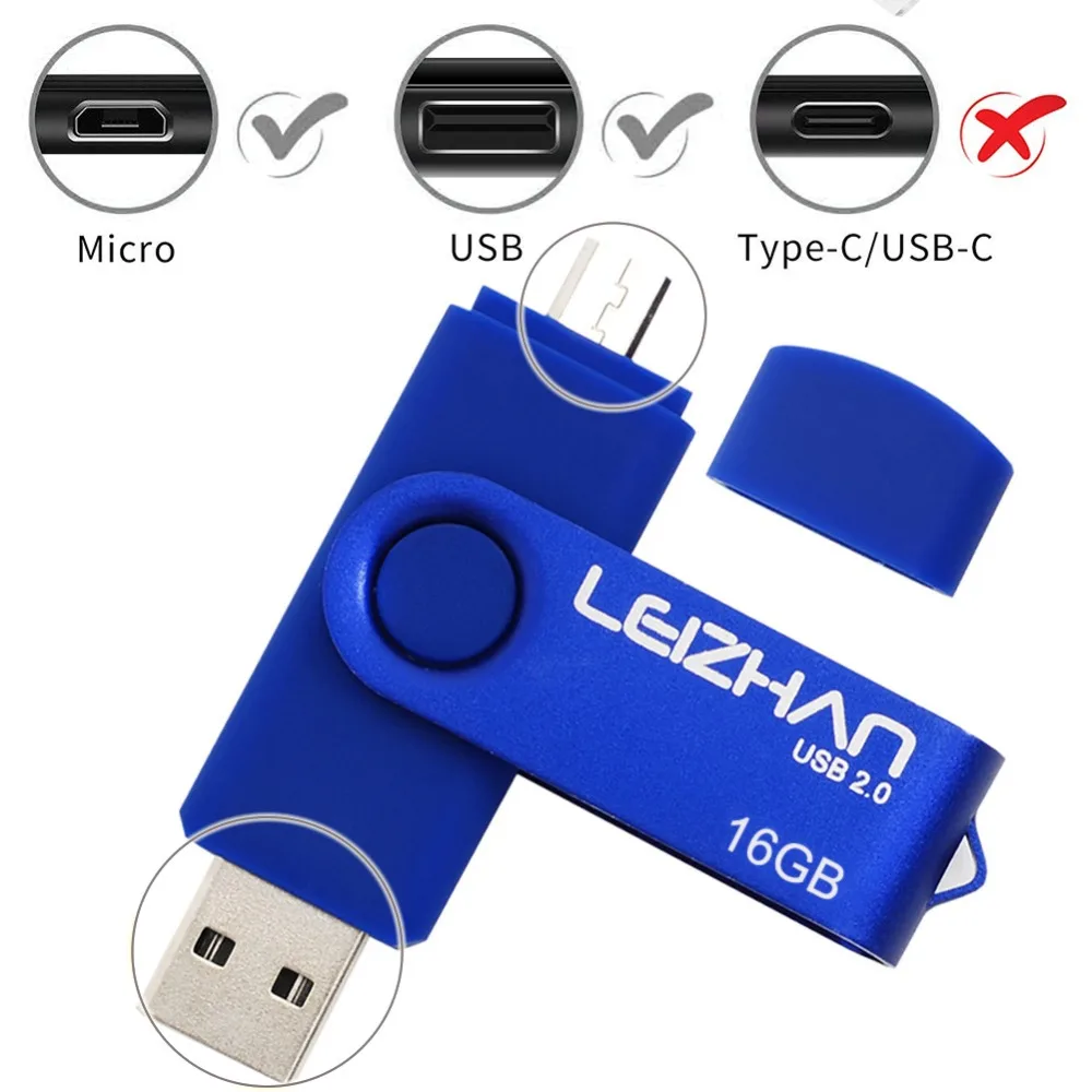 LEIZHAN Micro Flash Drive 4GB 8GB 16GB 32GB 64GB 128GB Pen OTG Memory Stick Wholesale Laptop U Disk USB | Компьютеры и офис
