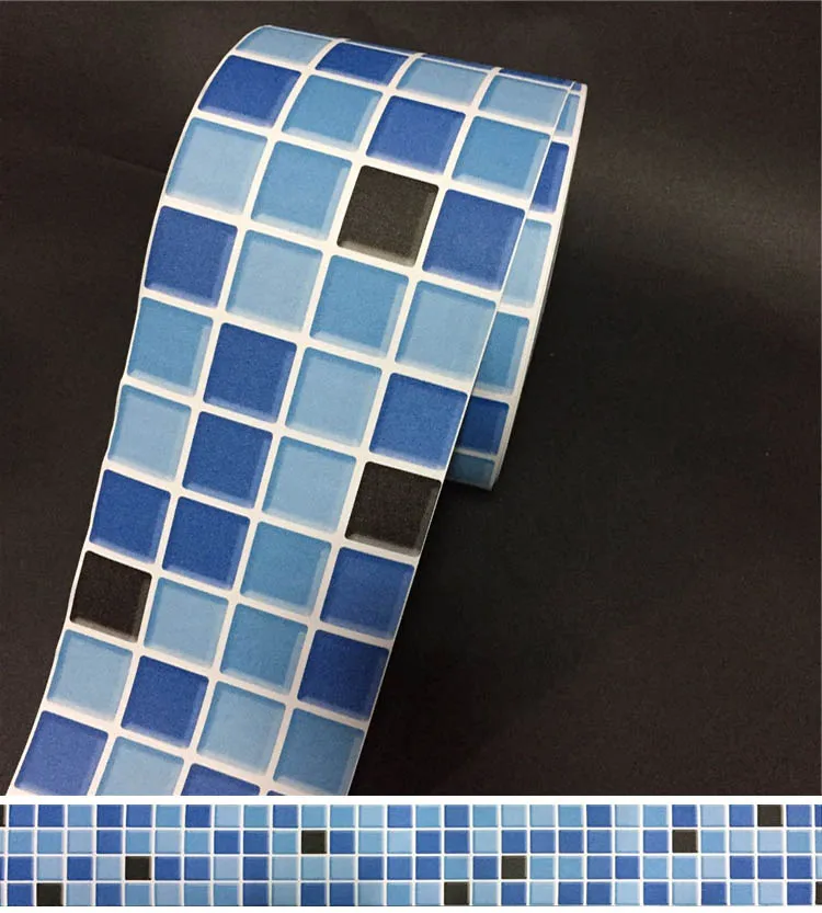 YOUMAN PVC Self Adhesive Kitchen Baseboard Wallpaper Border Stickers Waterproof Bathroom Sticker Wallpaper Wall Room Decoration