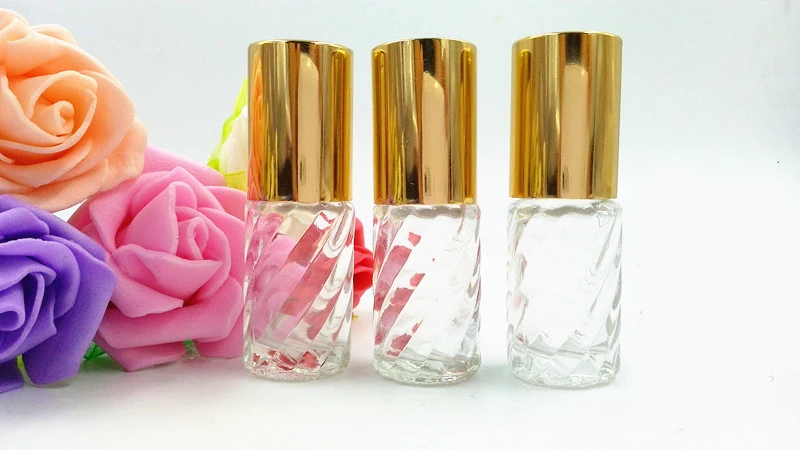 Пустые Мини стеклянные флаконы для духов 4 мл ролик на многоразовые промоакция