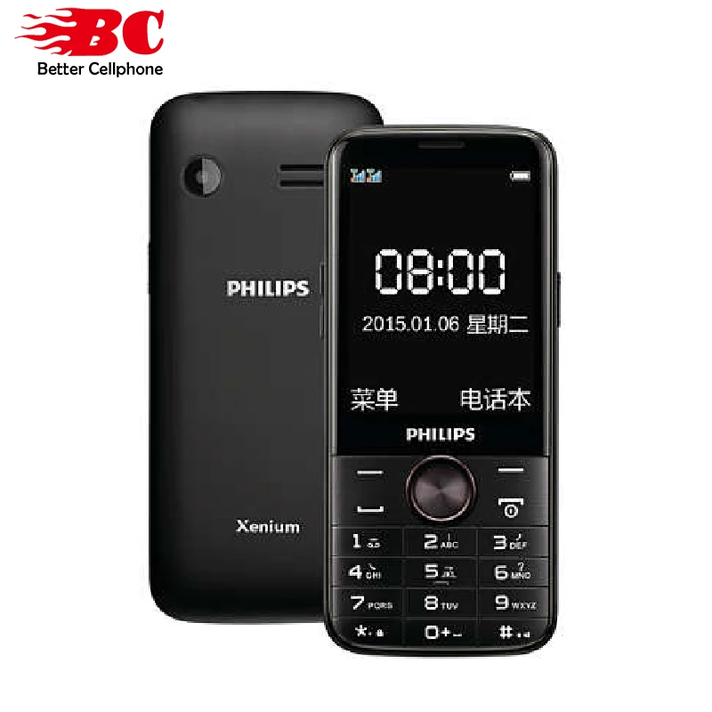 Оригинальный Philips E330 МТК 2 8 дюймовый одной камеры 4050 мАч Поддержка FM радио карты