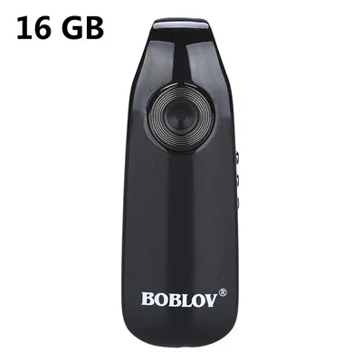 BOBLOV мини-камера Full HD 1080 P, портативная камера, Полицейская видеокамера, камера для тела, мотоциклетная, велосипедная, камера для движения тела, мини камера - Цвет: 16 GB