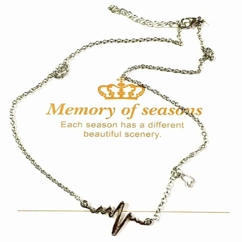 Electric figure love necklace titanium steel gold personality brand name and pendant custom jewelry gift | Украшения и аксессуары