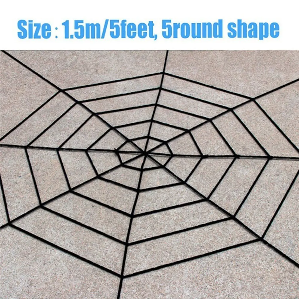 Хэллоуин Пауки паутина 3 размера реквизит спайдервеб пряжа террор эластичная