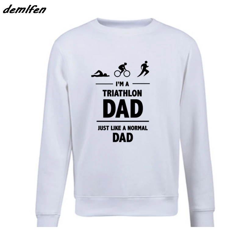Мода повседневная мужская толстовка я триатлона папа Triathlete / Father's Day/идея