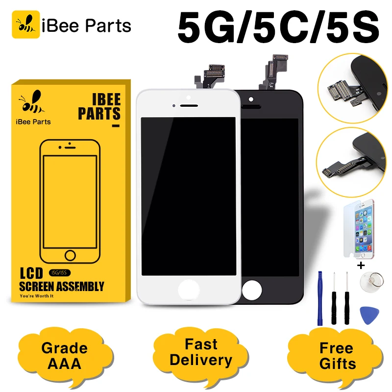 Ibeeparts 1 шт. для iPhone 5 5C телефон ЖК экран дисплей хороший сенсорный дигитайзер