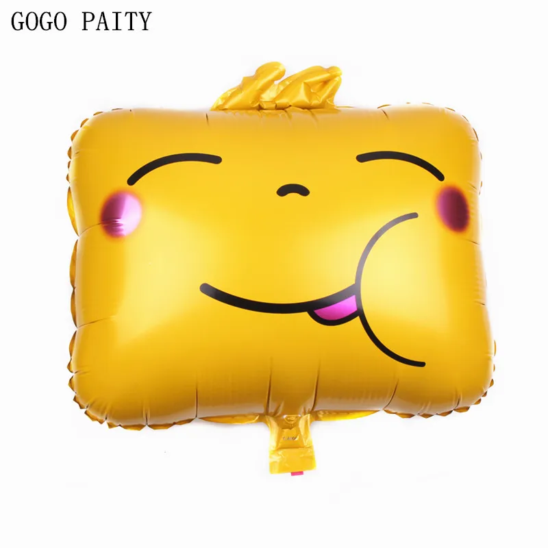 GOGO PAITY Новый экспрессивный пакет алюминиевый воздушный шар квадратная улыбка