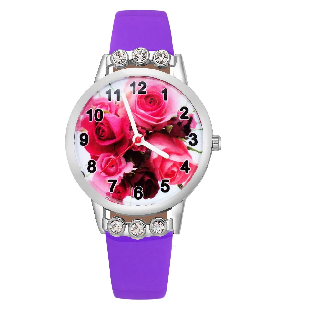 Мод мультфильм красивая красная роза с украшениями в виде кристаллов и цветов