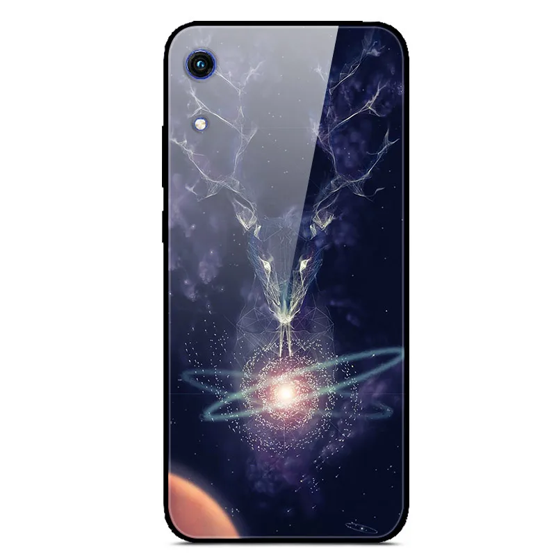 34 K JAT-LX1 для huawei Honor 8A 6,09 дюймов, стеклянный зеркальный жесткий чехол для телефона huawei Honor 8A, чехол для Honor8A 8 A A8, закаленное - Цвет: 34