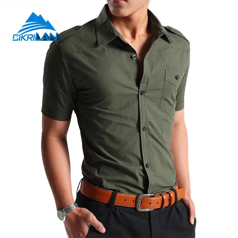 Новый летний отложным воротником Короткие рукава для отдыха спортивный Cmaping